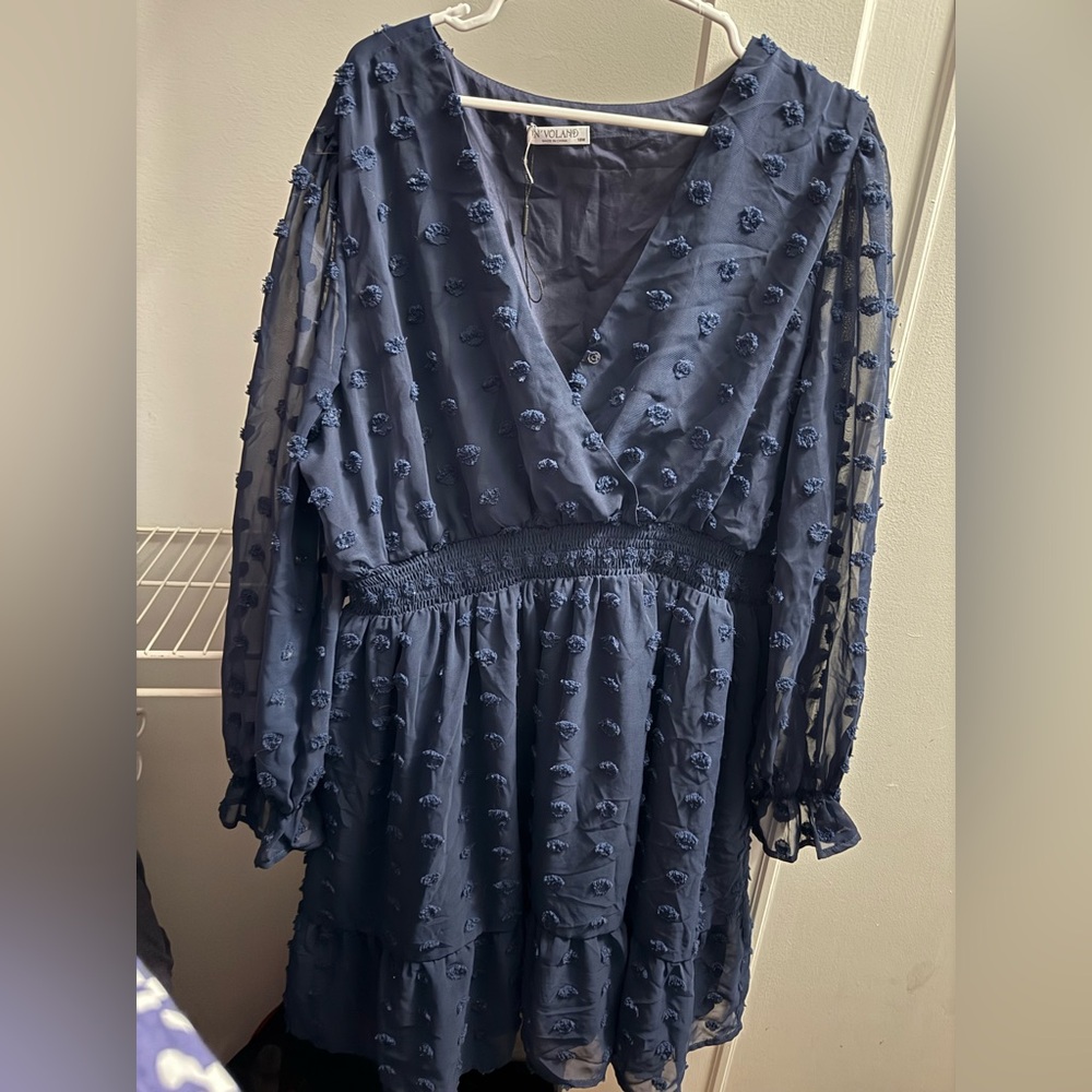 In’Voland Navy Blue Women's Dress 18W